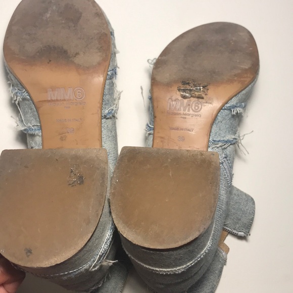 MM6 blue denim ankle boots - Picture 8 of 8